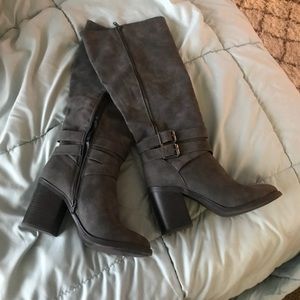 Grey Calf Boots